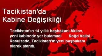 Tacikistan'ın Yeni Başbakanı Kahir Rasulzade