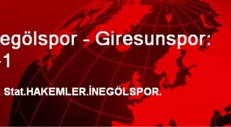 İnegölspor – Giresunspor: 3-1