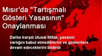 Mısır'da 'Tartışmalı Gösteri Yasasının' Onaylanması