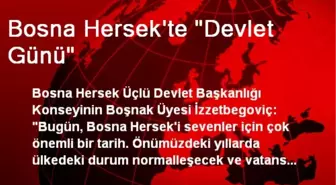 Bosna Hersek'te 'Devlet Günü'