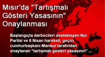 Mısır'da 'Tartışmalı Gösteri Yasasının' Onaylanması