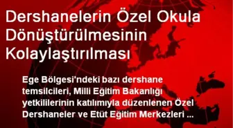 Dershanelerin Özel Okula Dönüştürülmesinin Kolaylaştırılması