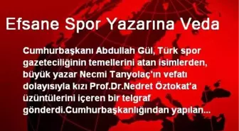 Efsane Spor Yazarına Veda