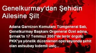 Genelkurmay'dan Şehidin Ailesine Şilt