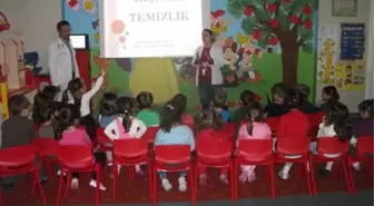 Aydın'da Miniklere Kişisel Temizlik ve El Yıkamanın Önemi Anlatıldı