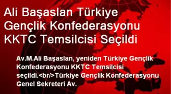 Ali Başaslan Türkiye Gençlik Konfederasyonu KKTC Temsilcisi Seçildi