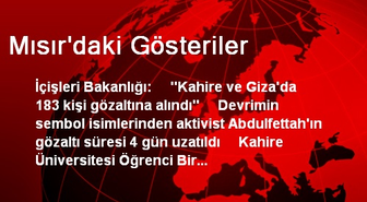 Mısır'daki Gösteriler