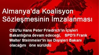 Almanya'da Koalisyon Sözleşmesinin İmzalanması