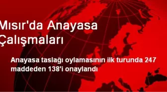 Mısır'da Anayasa Çalışmaları