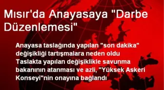 Mısır'da Anayasaya 'Darbe Düzenlemesi'