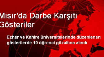 Mısır'da Darbe Karşıtı Gösteriler