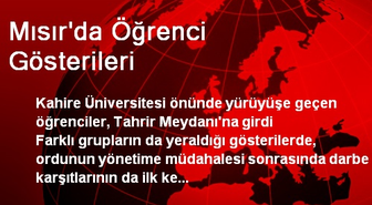 Mısır'da Öğrenci Gösterileri