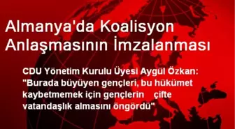 Almanya'da Koalisyon Anlaşmasının İmzalanması