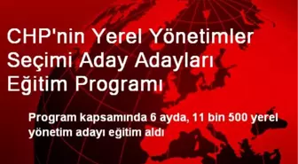 CHP'nin Yerel Yönetimler Seçimi Aday Adayları Eğitim Programı