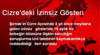 Cizre'deki İzinsiz Gösteri