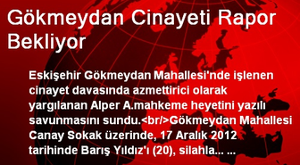 Gökmeydan Cinayeti Rapor Bekliyor