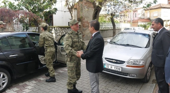 Tuğgeneral Topçu, Ehem'i Ziyaret Etti