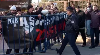 C Liderinin Kaldığı Koğuşa Yapılan Baskını Protesto Ettiler