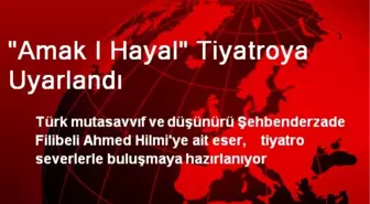 'Amak I Hayal' Tiyatroya Uyarlandı