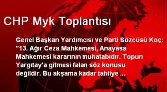 CHP Myk Toplantısı