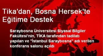 Tika'dan, Bosna Hersek'te Eğitime Destek