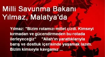 Milli Savunma Bakanı Yılmaz, Malatya'da