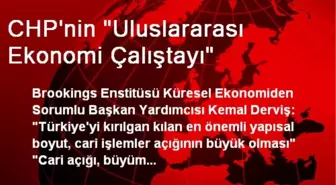 CHP'nin 'Uluslararası Ekonomi Çalıştayı'