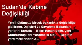 Sudan'da Kabine Değişikliği