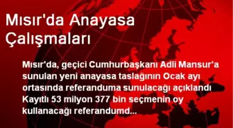 Mısır'da Anayasa Çalışmaları