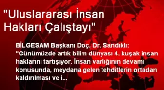 'Uluslararası İnsan Hakları Çalıştayı'