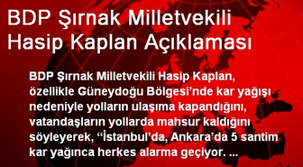 BDP Şırnak Milletvekili Hasip Kaplan Açıklaması