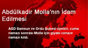 Molla İçin Gıyabi Cenaze Namazı Kılındı