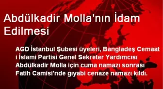 Abdülkadir Molla İçin Gıyabi Cenaze Namazı Kılındı