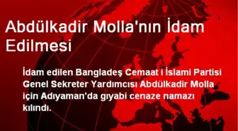 Abdülkadir Molla'nın İdam Edilmesi