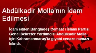 Abdülkadir Molla'nın İdam Edilmesi