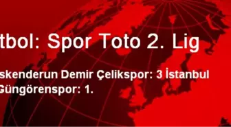 Futbol: Spor Toto 2. Lig