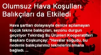 Olumsuz Hava Koşulları Balıkçıları da Etkiledi