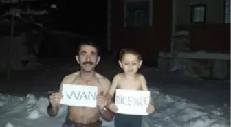 Van İçin Eksi 18 Derecede Soyundu