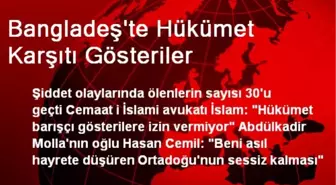 Bangladeş'te Hükümet Karşıtı Gösteriler