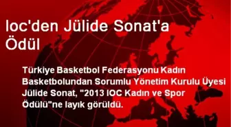 Ioc'den Jülide Sonat'a Ödül