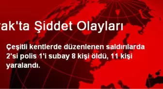 Irak'ta Bombalı Saldırı: 8 Ölü, 11 Yaralı