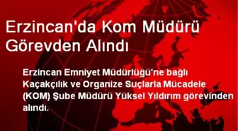 Erzincan'da Kom Müdürü Görevden Alındı