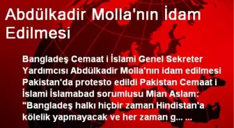 Abdülkadir Molla'nın İdam Edilmesi