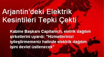 Arjantin'deki Elektrik Kesintileri Tepki Çekti