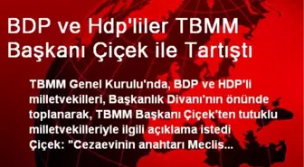 BDP ve Hdp'liler TBMM Başkanı Çiçek ile Tartıştı