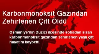 Karbonmonoksit Gazından Zehirlenen Çift Öldü