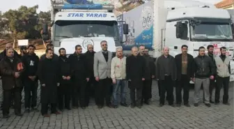 Suriyeliler İçin Toplanan Yardım Malzemeleri Gaziantep'ten Yola Çıktı