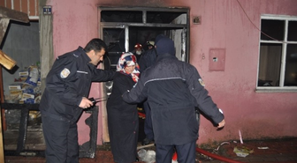 Ahşap Evde Çıkan Yangın Korkuttu