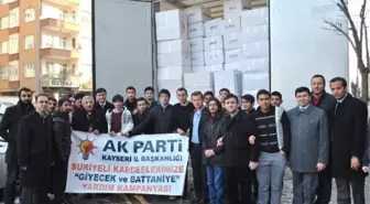 AK Parti Kayseri Teşkilatından Suriyelilere Yardım