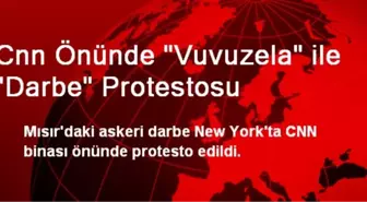 Cnn Önünde 'Vuvuzela' ile 'Darbe' Protestosu